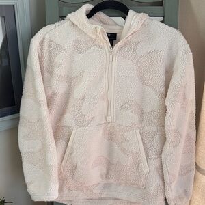 All in Motion Cream Camo Sherpa Hoodie